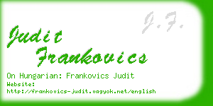 judit frankovics business card